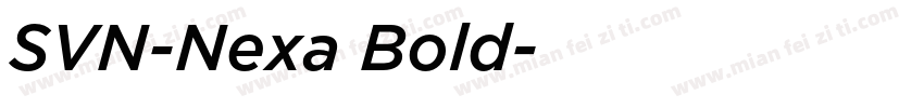SVN-Nexa Bold字体转换